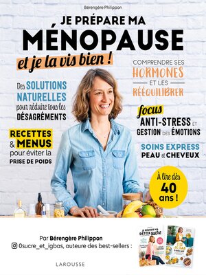 cover image of Je prépare ma ménopause et je la vis bien !